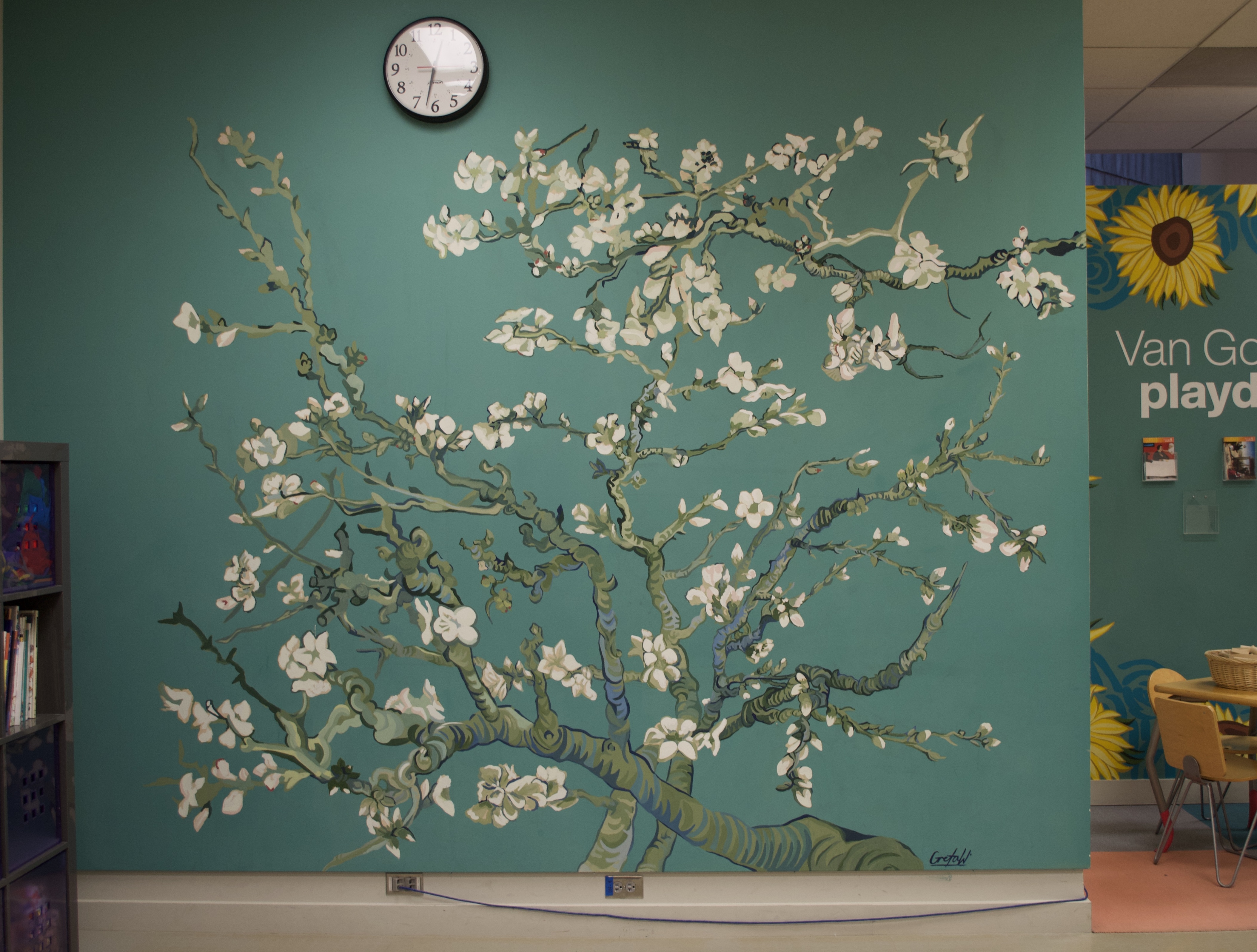 Almond Blossom Mural