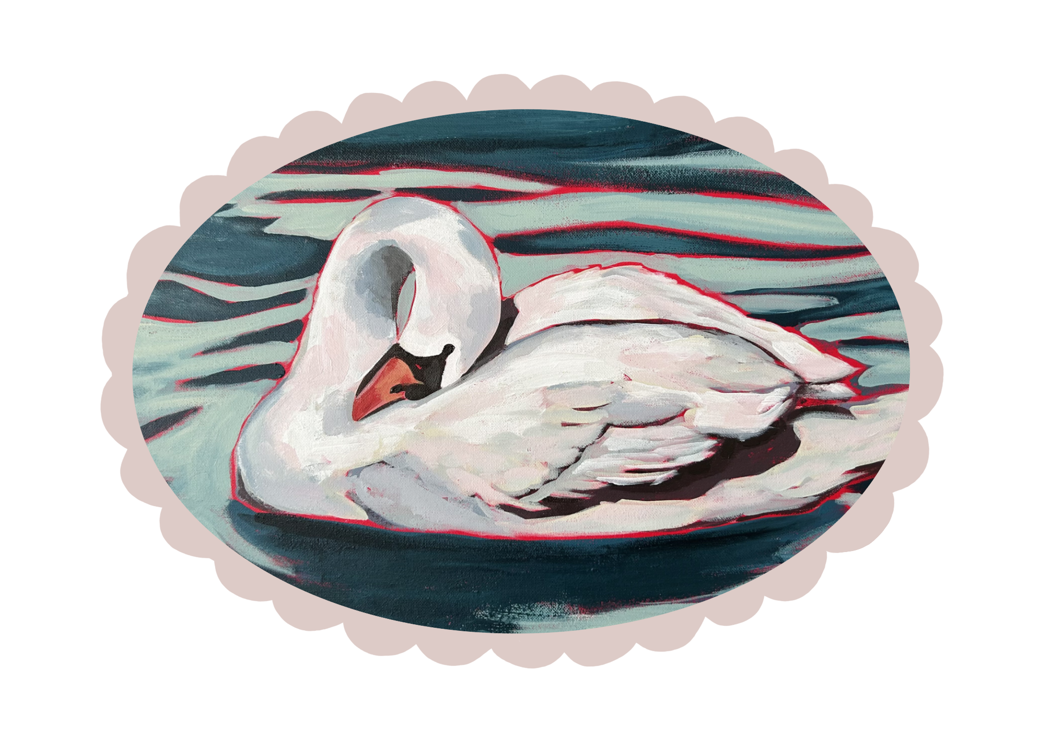 Swan Sticker