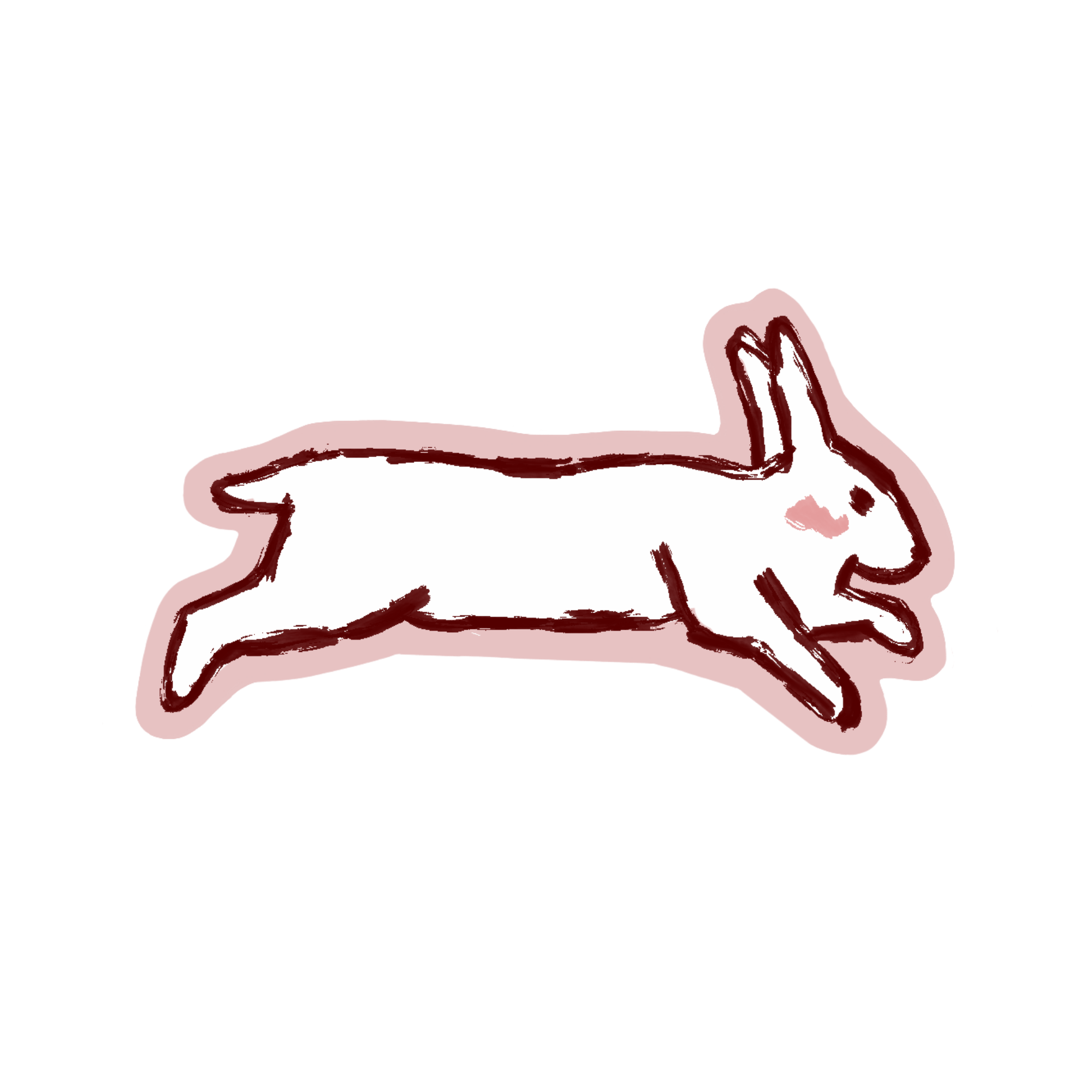 Bunny sticker
