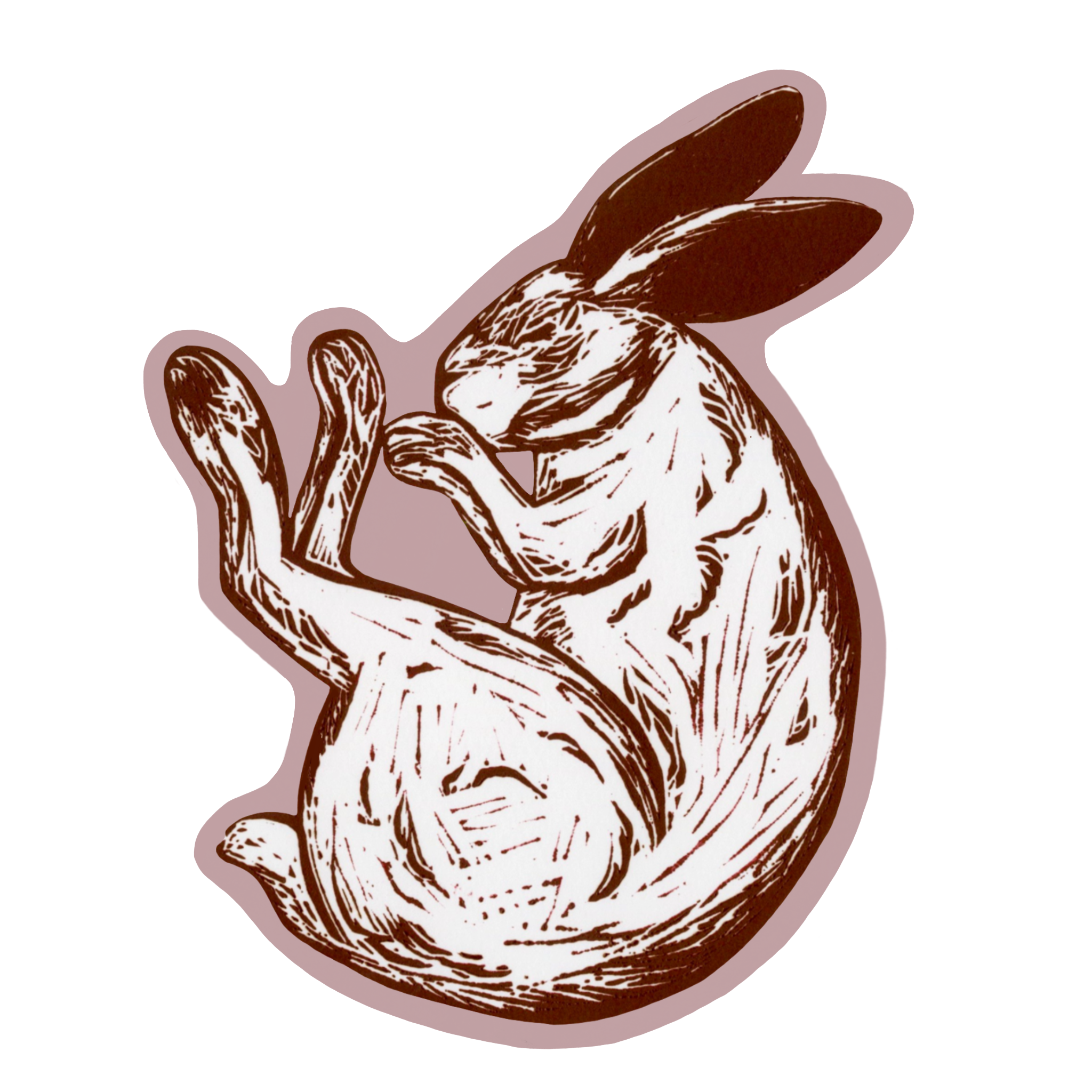Lino Rabbit sticker