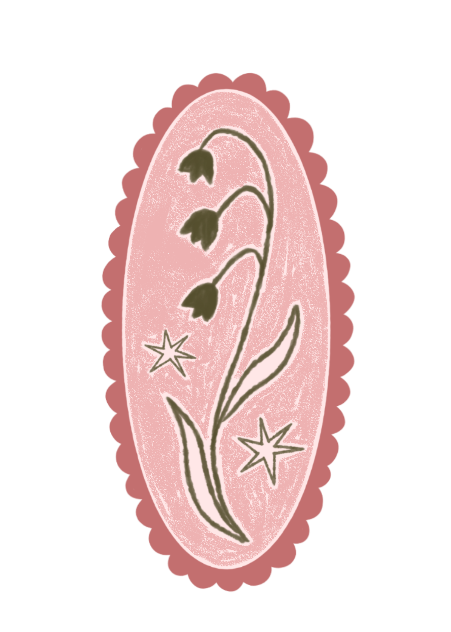Pink flower Sticker