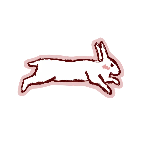 Bunny sticker