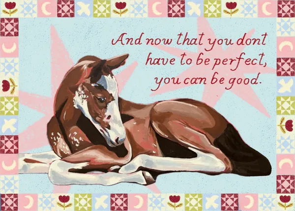 You can be good Horse print