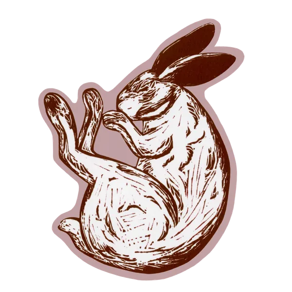 Lino Rabbit sticker